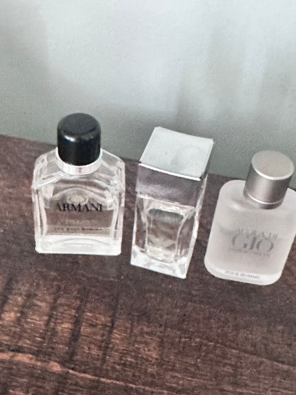 Armani Travel Size Mini Cologne Bottles Set of 3